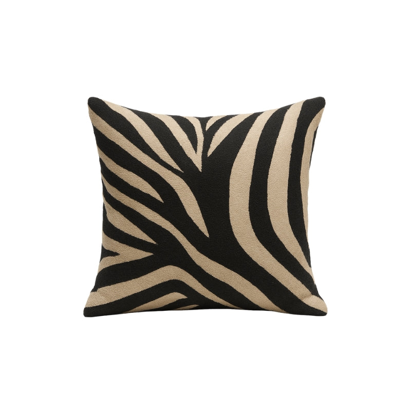 Monochrome Zebra Pattern Cushion