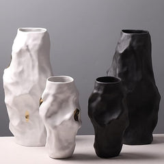 Ceramic Modern Fashion Irregular Concave And Convex Ornaments