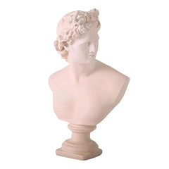 David Statue Greek David Bust Sculpture for Home Decor Cream White