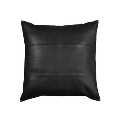 Genuine Black Lambskin Leather Pillow Covers (14x14)