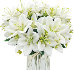 Artificial Tiger Lily Silk Flowers Faux