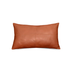 Genuine Lambskin Leather Decorative Throw Pillow Cover (14x22 Inch)