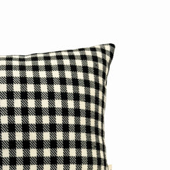 Checkered Panel Leather Lumbar