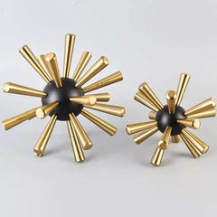Crafts Modern Alloy Metal Thorn Ball Ornament Abstract Artwork