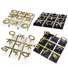 Decorative Metal XOXO On Wooden Base