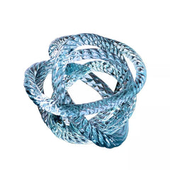 Hand Blown Glass Twist Ball