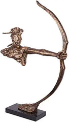 Resin Crafts Decoration European Bronze Character Sculpture Business Decoration Corporate Gifts Stylish and Beautiful