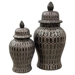 Salvador Black Ginger Jar Medium