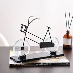 Modern Crystal Bicycle Table Decor