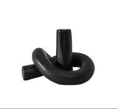 Black Irregular Ceramic Knot
