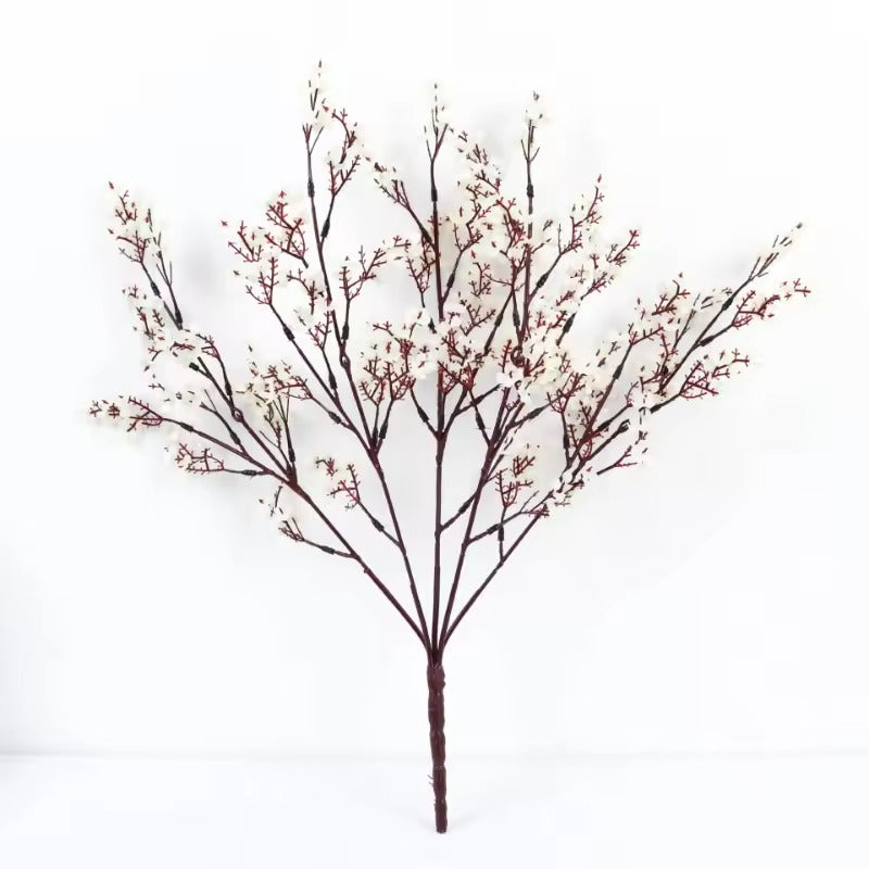 Artificial Gypsophila Flowers White Baby’s Breath Long Bouquet for Home & Wedding Decor