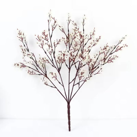 Artificial Gypsophila Flowers White Baby’s Breath Long Bouquet for Home & Wedding Decor